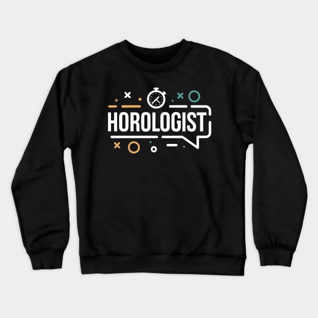 Horologist Crewneck Sweatshirt by Salaar Design Hub